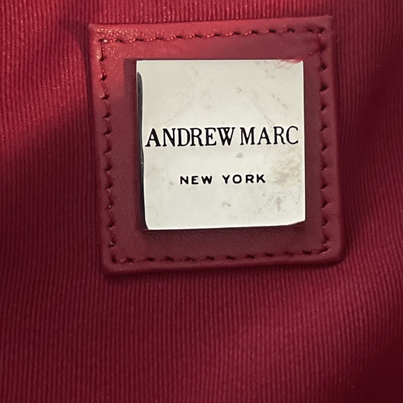 Red and Brown Women's Andrew Marc Handbag - Picture 10 of 15